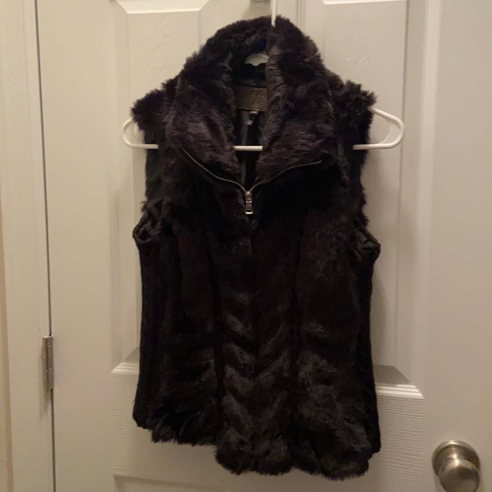 Ci Sono by Cavalini Faux Fur Vest